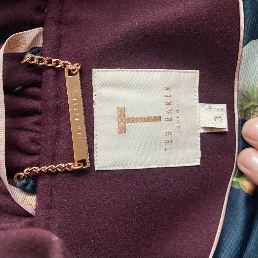 Ted Baker Wool Ruffle Coat - Picture 4 of 7